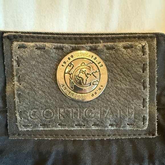 Men’s Cortigiani Lightweight Black Pants – 100% Cotton – Made in Italy - Picture 4 of 5